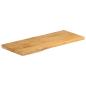 Preview: Tischplatte mit Baumkante 100x40x3,8 cm Massivholz Mango