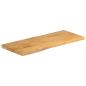 Preview: Tischplatte mit Baumkante 90x40x2,5 cm Massivholz Mango