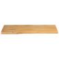 Preview: Tischplatte mit Baumkante 90x40x2,5 cm Massivholz Mango