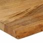 Preview: Tischplatte mit Baumkante 140x40x3,8 cm Massivholz Mango