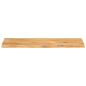 Preview: Tischplatte mit Baumkante 100x20x2,5 cm Massivholz Mango