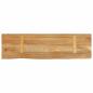 Preview: Tischplatte mit Baumkante 100x20x2,5 cm Massivholz Mango