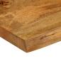 Preview: Tischplatte mit Baumkante 140x60x3,8 cm Massivholz Mango