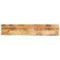 Preview: ARDEBO.de - Tischplatte 120x40x3,8 cm Baumkante Massivholz Raues Mangoholz