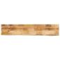 Preview: ARDEBO.de - Tischplatte 140x30x3,8 cm Baumkante Massivholz Raues Mangoholz