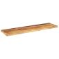 Preview: Tischplatte 110x20x2,5 cm Rechteckig Raues Massivholz Mango