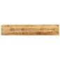 Preview: ARDEBO.de - Tischplatte 160x30x2,5 cm Rechteckig Raues Massivholz Mango