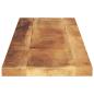 Preview: Tischplatte 120x30x2,5 cm Rechteckig Raues Massivholz Mango