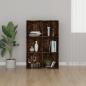 Preview: ARDEBO.de - Bücherregal/Sideboard Räuchereiche 66x30x98 cm Holzwerkstoff