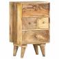 Preview: ARDEBO.de - Nachttisch 36x30x60 cm Mango Massivholz