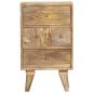 Preview: Nachttisch 36x30x60 cm Mango Massivholz