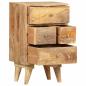 Preview: Nachttisch 36x30x60 cm Mango Massivholz