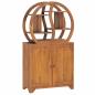 Preview: ARDEBO.de - Schrank mit Yin-Yang-Regal 70x30x130 cm Teak Massivholz