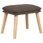 Preview: Relaxsessel mit Hocker Taupe Stoff