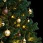 Preview: Künstlicher Weihnachtsbaum Klappbar 300 LEDs & Kugeln 240 cm