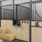 Preview: Trensenhalter 3 Stk. Wandmontage Schwarz Eisen