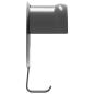 Preview: Trensenhalter 3 Stk. Wandmontage Schwarz Eisen