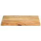 Preview: Tischplatte mit Baumkante 70x60x2,5 cm Massivholz Mango