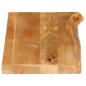 Preview: Tischplatte mit Baumkante 90x30x3,8 cm Massivholz Mango