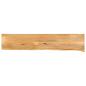 Preview: ARDEBO.de - Tischplatte mit Baumkante 180x30x3,8 cm Massivholz Mango