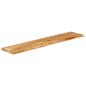 Preview: Tischplatte mit Baumkante 180x30x3,8 cm Massivholz Mango