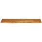 Preview: Tischplatte mit Baumkante 140x40x3,8 cm Massivholz Mango