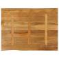 Preview: Tischplatte mit Baumkante 110x80x3,8 cm Massivholz Mango