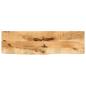 Preview: ARDEBO.de - Tischplatte 120x20x3,8 cm Baumkante Massivholz Raues Mangoholz