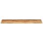 Preview: Tischplatte 120x40x2,5 cm Rechteckig Raues Massivholz Mango