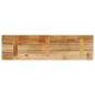 Preview: Tischplatte 120x40x2,5 cm Rechteckig Raues Massivholz Mango