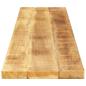 Preview: Tischplatte 160x40x2,5 cm Rechteckig Raues Massivholz Mango
