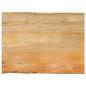 Preview: ARDEBO.de - Tischplatte mit Baumkante 90x60x3,8 cm Massivholz Mango