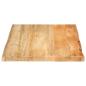 Preview: Tischplatte mit Baumkante 90x60x3,8 cm Massivholz Mango