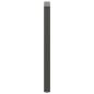 Preview: Bartischbeine U-Form 2 Stk. Anthrazit 50x(110-111) cm Stahl