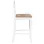 Preview: Barhocker mit Kissen 2 Stk. Wei? Massivholz Gummibaum