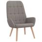 Preview: Relaxsessel mit Hocker Taupe Stoff