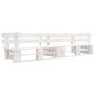 Preview: ARDEBO.de - Garten-Palettensofa 2-Sitzer Weiß Holz