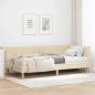 Preview: ARDEBO.de - Eckbettgestell mit Matratze Sonstiges 2 stk. Creme Stoff