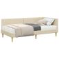 Preview: Eckbettgestell mit Matratze Sonstiges 2 stk. Creme Stoff