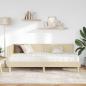 Preview: Eckbettgestell mit Matratze Sonstiges 2 stk. Creme Stoff