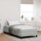 Preview: ARDEBO.de - Boxspringbett mit Matratze Hellgrau 100 x 210 cm Stoff