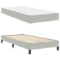 Preview: Boxspringbett mit Matratze Hellgrau 100 x 210 cm Stoff