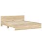 Preview: Bettgestell mit Kopfteil Sonoma 193 x 203 cm Holzwerkstoff
