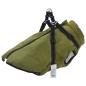 Preview: ARDEBO.de - Hundemantel Olivegrün L48 Fleece und Polyester