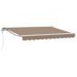 Preview: Einziehbare Markise Taupe 4 x 2 m Polyester und Aluminium