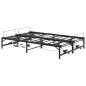 Preview: Elektrisch verstellbares Bettgestell Schwarz 120 x 200 cm Stahl