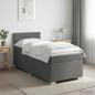 Preview: ARDEBO.de - Boxspringbett mit Matratze Dunkelgrau 80 x 200 cm Stoff