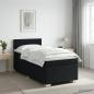 Preview: ARDEBO.de - Boxspringbett mit Matratze Schwarz 90 x 200 cm Stoff