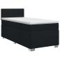 Preview: Boxspringbett mit Matratze Schwarz 90 x 200 cm Stoff