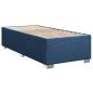 Preview: Boxspringbett mit Matratze mit Kopfteil Blau 90 x 200 cm Stoff